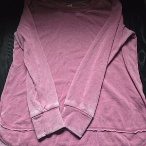 GreenTea Raspberry Long Sleeve Top